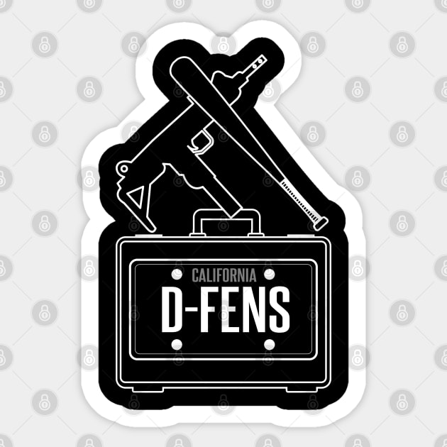 D-Fens License Plate Sticker by Meta Cortex